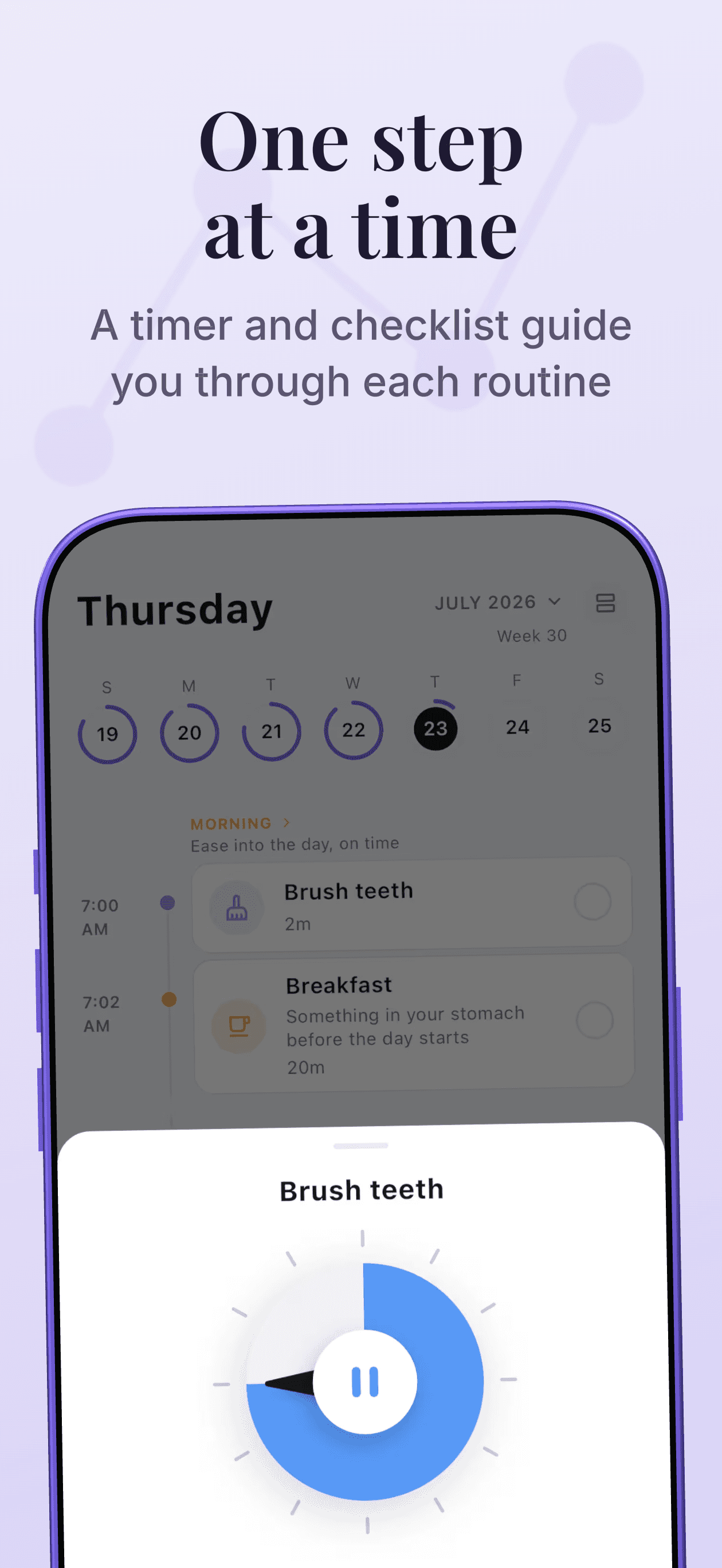 App Store screenshot 3 for Stedo, designed in AppStills' 3D editor