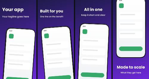 Indigo Rise — App Store screenshot template