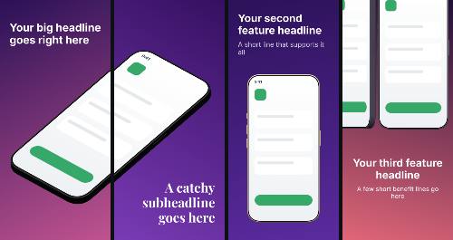 Midnight Glow — App Store screenshot template