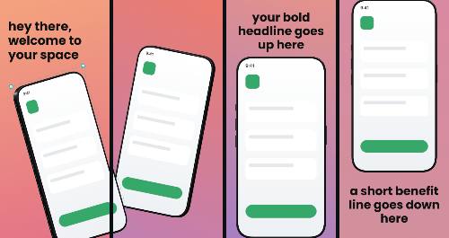 Sunset Static — App Store screenshot template