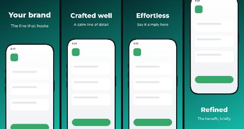 Teal Horizon — App Store screenshot template